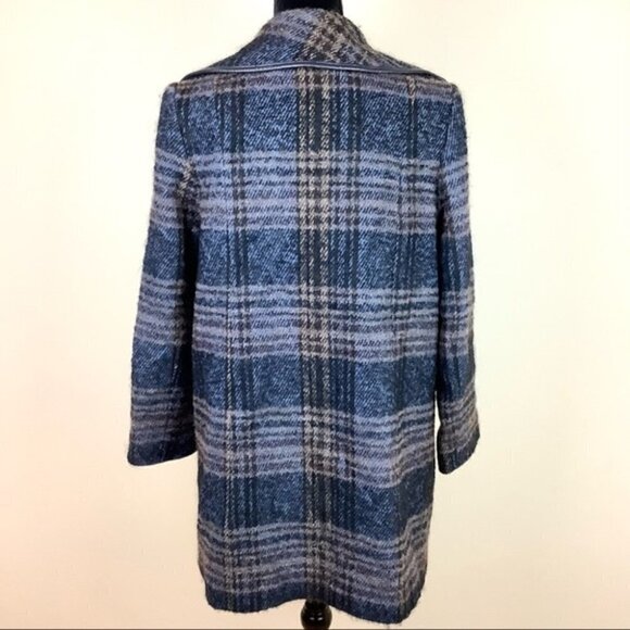 VINTAGE WOOL PLAID COAT By Montreal Coat Factory - Picture 11 of 12